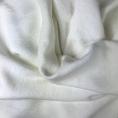 Coupon de tissu en crêpe lourd de polyester blanc cassé 1,50m ou 3m x 1,40m