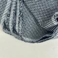 Coupon de tissu drap de laine mini pied de poule noir, blanc 1,50m ou 3m x 1,50m