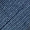 Coupon de tissu en pure laine bleu marine à rayures texturées ton sur ton en relief 1,50m ou 3m x 1,40m