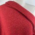 Coupon de tissu tweed en laine vierge chiné rouge sang 1,50m ou 3m x 1,50m