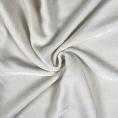 Coupon de tissu velours en viscose et soie blanc cassé 1.50 ou 3m x 1,40m