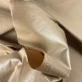 Coupon de tissu en chintz de coton couleur caramel satiné 1,50m ou 3m x 1,40m