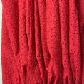 Coupon de tissu en broderie anglaise rouge vif 1m50 ou 3m x 1,40m
