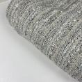 Coupon de tissu en tweed de laine mélangée gris et argent 1m50 ou 3m x 1,40m