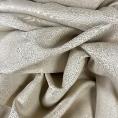 Coupon de tissu en sergé en lin souple beige foncé 1,50m ou 3m x 1,40m