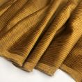 Coupon de tissu en velours grosses côtes marron caramel 1,50m ou 3m x 1,50m