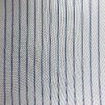 Coupon de tissu doublure mignonette en bemberg rayé bleu sur fond blanc 1m x 1,40m