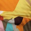 Coupon de tissu Jawhara en soie à rayures à motifs abstraits 1,50m ou 3m x 1,40m