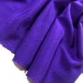 Coupon de tissu crêpe de chine en soie couleur violet vif 1,50m ou 3m x 1,40m
