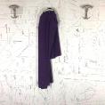 Coupon de tissu crêpe de polyester violet 1,50m ou 3m x 1,40m