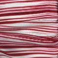 Coupon de tissu en crêpe de chine à bandes roses 1,50m ou 3m x 1,40m
