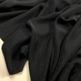 Coupon de tissu en crêpe de soie lourd en noir 1,50m ou 3m x 1,15m
