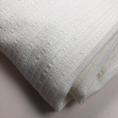 Coupon de tissu en pure laine crème à rayures texturées ton sur ton en relief 1,50m ou 3m x 1,40m