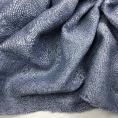 Coupon de tissu en toile de lin chiné bleu guède 1,50m ou 3m x 1,50m