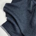 Coupon de tissu en toile de lin chiné bleu pétrole 1,50m ou 3m x 1,50m