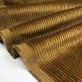 Coupon de tissu en velours grosses côtes marron caramel 1,50m ou 3m x 1,50m