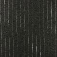 Coupon de tissu en étamine de laine noire rayée transparente 1,50m ou 3m x 1,40m