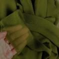 Coupon de tissu mousseline de soie couleur vert mousse 3m x 1,40m