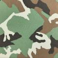 Coupon de tissu en sergé de coton et élasthanne imprimé camouflage 3m x 1,40m