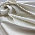 Coupon de tissu sergé gabardine de coton et lin blanc cassé 1,50m ou 3m x 1,50m