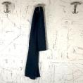 Coupon de tissu en toile de laine et coton chevron bleu 1,50m ou 3m x 1,40m