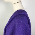 Coupon de tissu tweed en laine vierge chiné violet 1,50m ou 3m x 1,50m