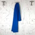 Coupon de tissu twill de soie satiné couleur bleu 1m x 0,90m