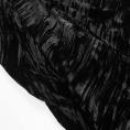 Coupon de tissu velours frappé noir en viscose et soie 1m50 ou 3 x 1,40m