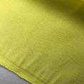 Coupon de tissu en voile de coton mélangé jaune chartreuse 3m x 1,30m