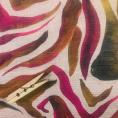 Coupon de toile à transat inspirtion zébré sur fond couleur nude 3m20 x 0,43m