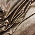 Coupon de tissu en coton et soie satin duchesse marron  1,50m ou 3m x 1,40m