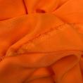 Coupon de tissu en crêpe georgette de soie orange 3m x 1,40m