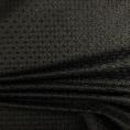 Coupon de tissu en coton ajouré quadrillage noir 1m50 ou 3m x 1,40m
