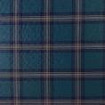 Coupon de tissu en laine froide à carreaux bleu et parme 1,50m ou 3m x 1,50m