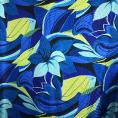Coupon de tissu en twill de soie motifs inspiration florale 1,50m ou 3m x 1,70m