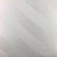 Coupon de tissu en crêpe georgette de soie blanche à rayures diagonales 1,50m ou 3m x 1,30m