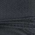Coupon de tissu en jacquard de coton bleu nuit à petits motifs 1,50m ou 3m x 1,40m