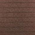 Coupon de tissu jersey de coton mélangé à rayures noires sur fond marron 3m x 1,15m