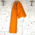Coupon de tissu en sergé de laine reversible orange/écru 1,50m ou 3m x 1,50m