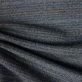 Coupon de tissu en laine à grandes rayures dans les tons de bleu 1,50m ou 3m x 1,50m