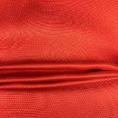 Coupon de tissu twill de soie satiné couleur orange corail 1m x 0,90m