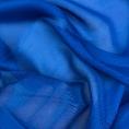 Coupon de tissu en mousseline de soie satinée bleu roi 1,50m ou 3m x 1,40m