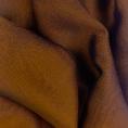 Coupon de tissu mousseline de soie changeante couleur rouille aux reflets bruns 3m x 1,40m