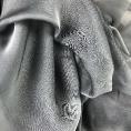 Coupon de tissu en mousseline de soie changeante grise à reflets nacrés 1,50m ou 3m x 1,40m