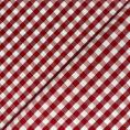 Coupon de tissu en popeline de coton carreaux rouge et blanc 3m x 1,50m