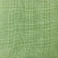 Coupon de tissu en sergé de coton motifs prince de galle vert 1,50m ou 3m x 1,40m