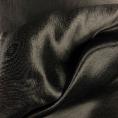 Coupon de tissu en satin de soie et coton couleur noir avec stries 1m50 ou 3m x 1,40m