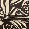 Coupon de tissu en toile de coton et elasthanne style léopard rose et marron 1m50 ou 3m x 1,40m