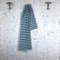 Coupon de tissu en toile de coton à rayures bleues 3m x 1,40m