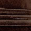 Coupon de tissu en velours de coton lisse marron 1,50m ou 3m x 1,40m